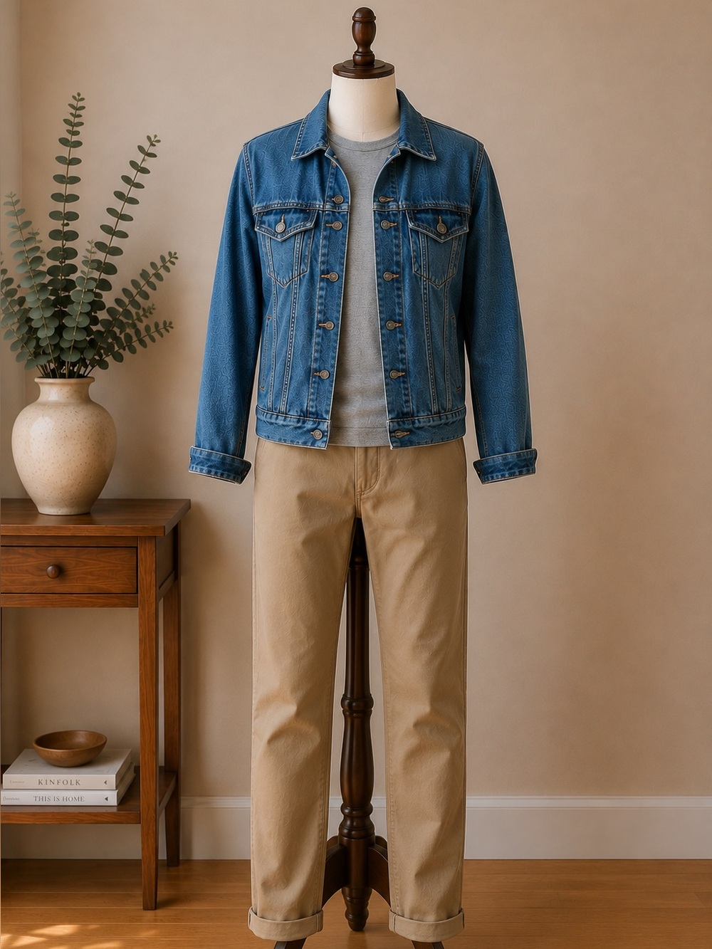 Signature by Levi Strauss Men's Small Denim Trucker Jacket Oversized for Women